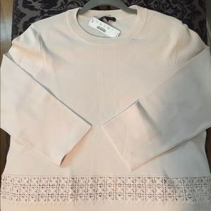 J. Crew Pale Pink Crew Neck Sz. L